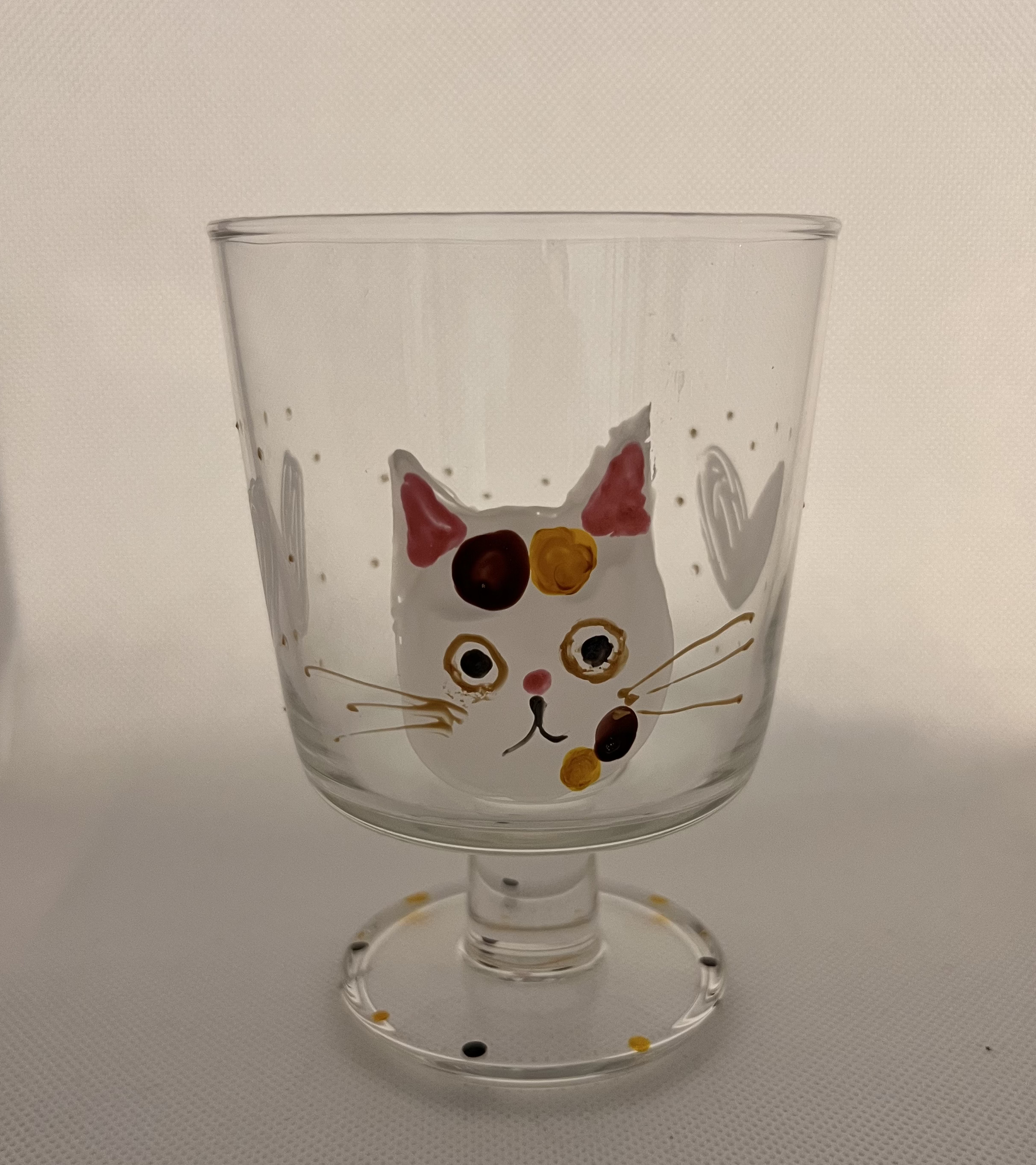 川上麻衣子手描き耐熱グラス